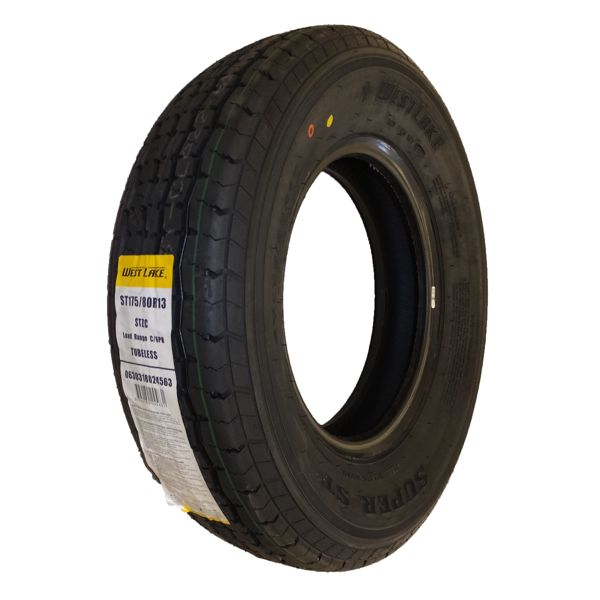 RT RDG25-700-568 - Jante et pneu en alliage 13x5 noir satiné Mite ST175/80R13 LRC