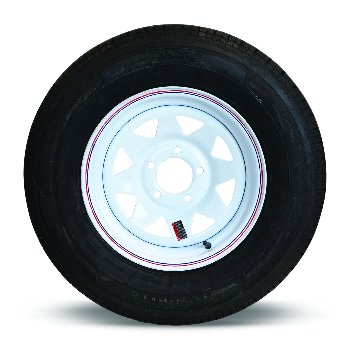 Tow-Rite RDG25-705-WS6 - Pneu et jante ST235/80R16 LRE Rayons Blancs 4.28