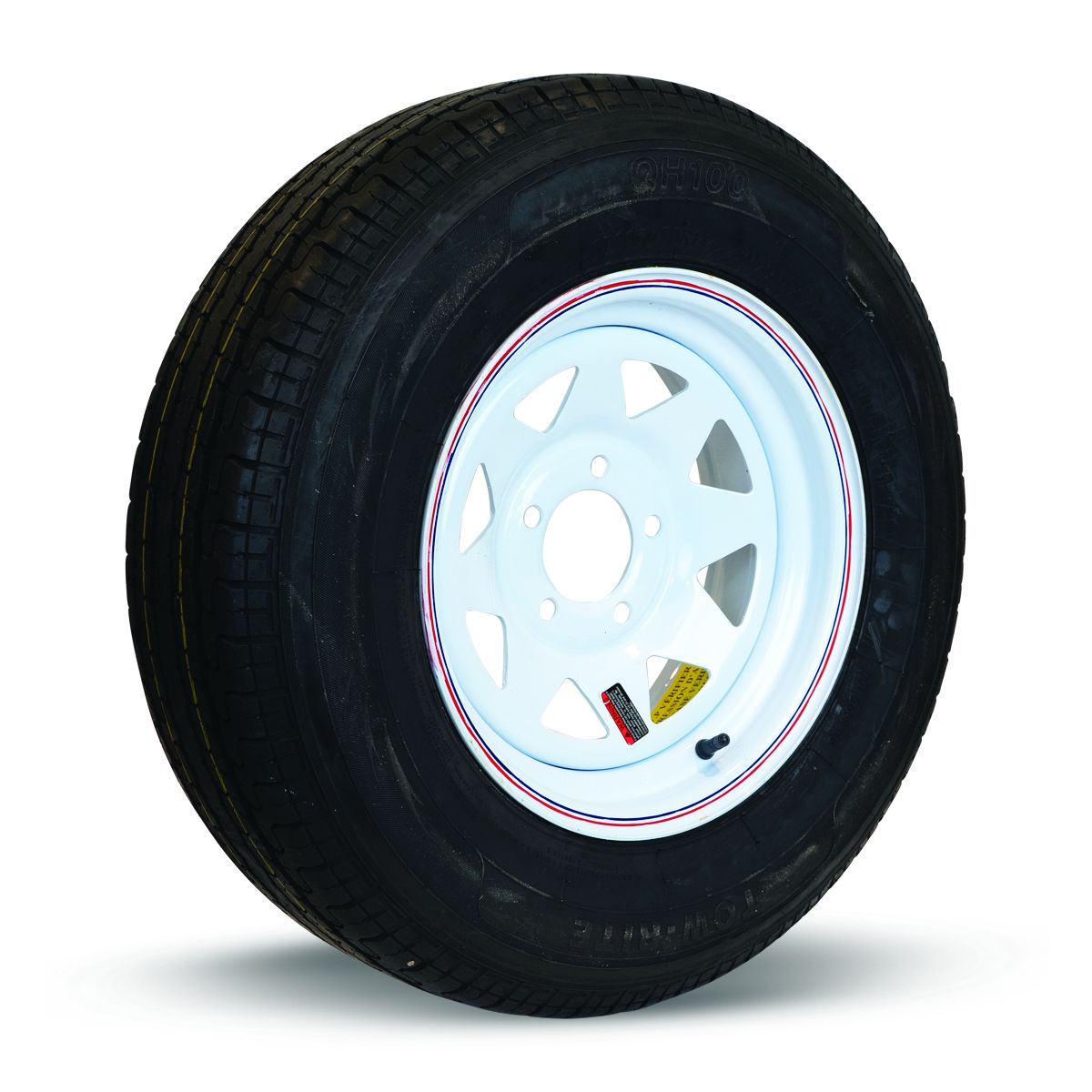 Tow-Rite RDG25-705-WS6 - Pneu et jante ST235/80R16 LRE Rayons Blancs 4.28