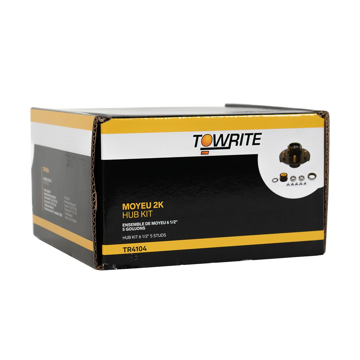 Tow Rite TR4104 - Kit de moyeu complet 2K 5-4,5 roulement 1"