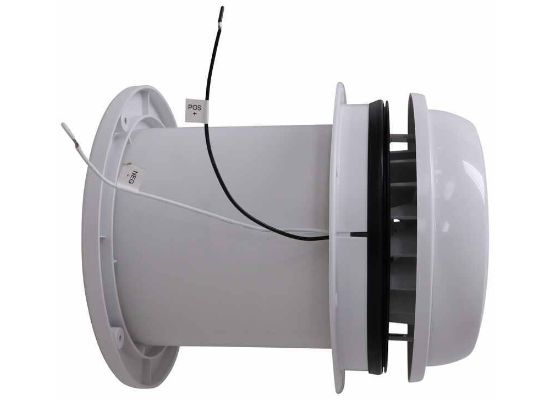Maxxair 00-03812W - Évent de toit en dôme MaxxFan avec ventilateur 12 V, 6" de diamètre, levage manuel, blanc