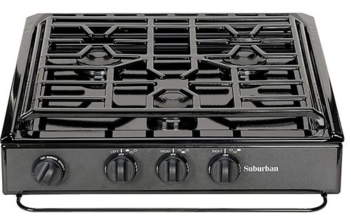 Suburban 3600A - Cuisinière de table de cuisson pour camping-car encastrable à 3 brûleurs