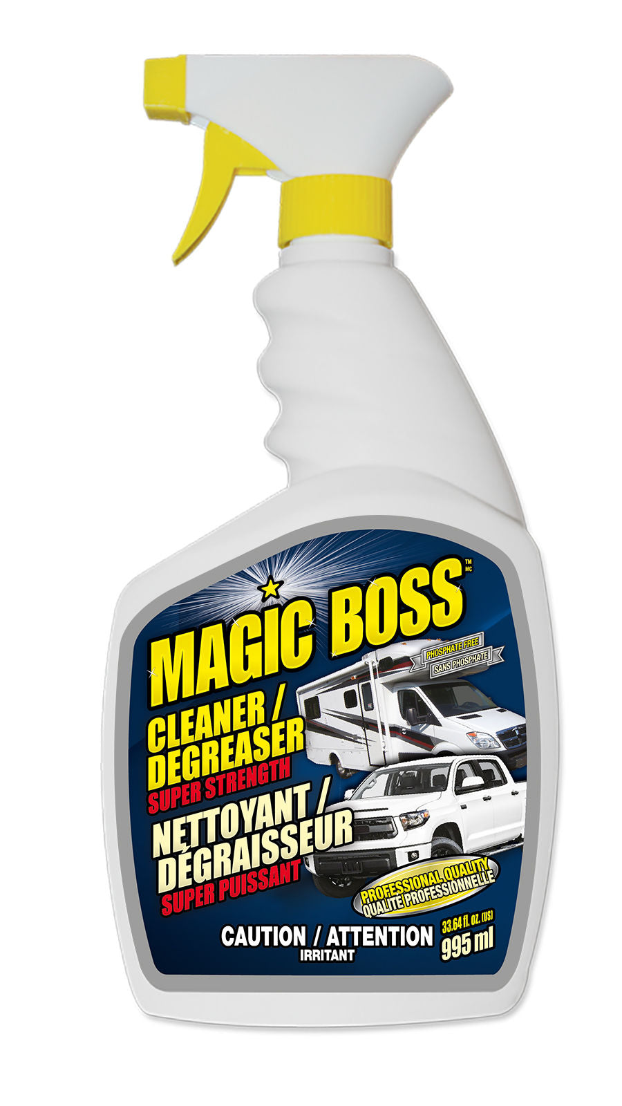 Magic Boss 1600 - Box of 12, Cleaner / Degreaser Super Strength (995 ml)