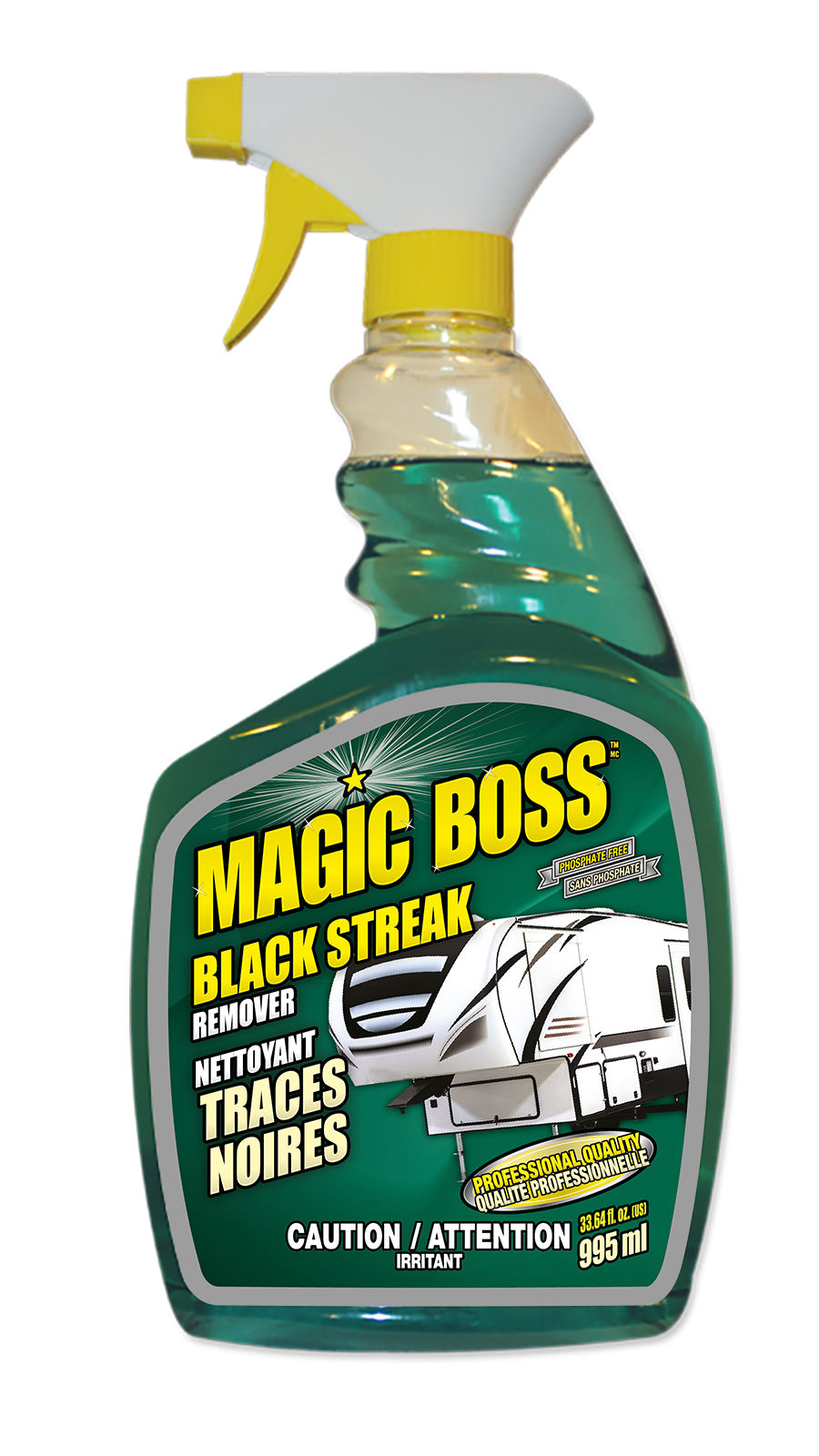 Magic Boss 1790 - Box of 12, Black Streak Remover (995 ml)