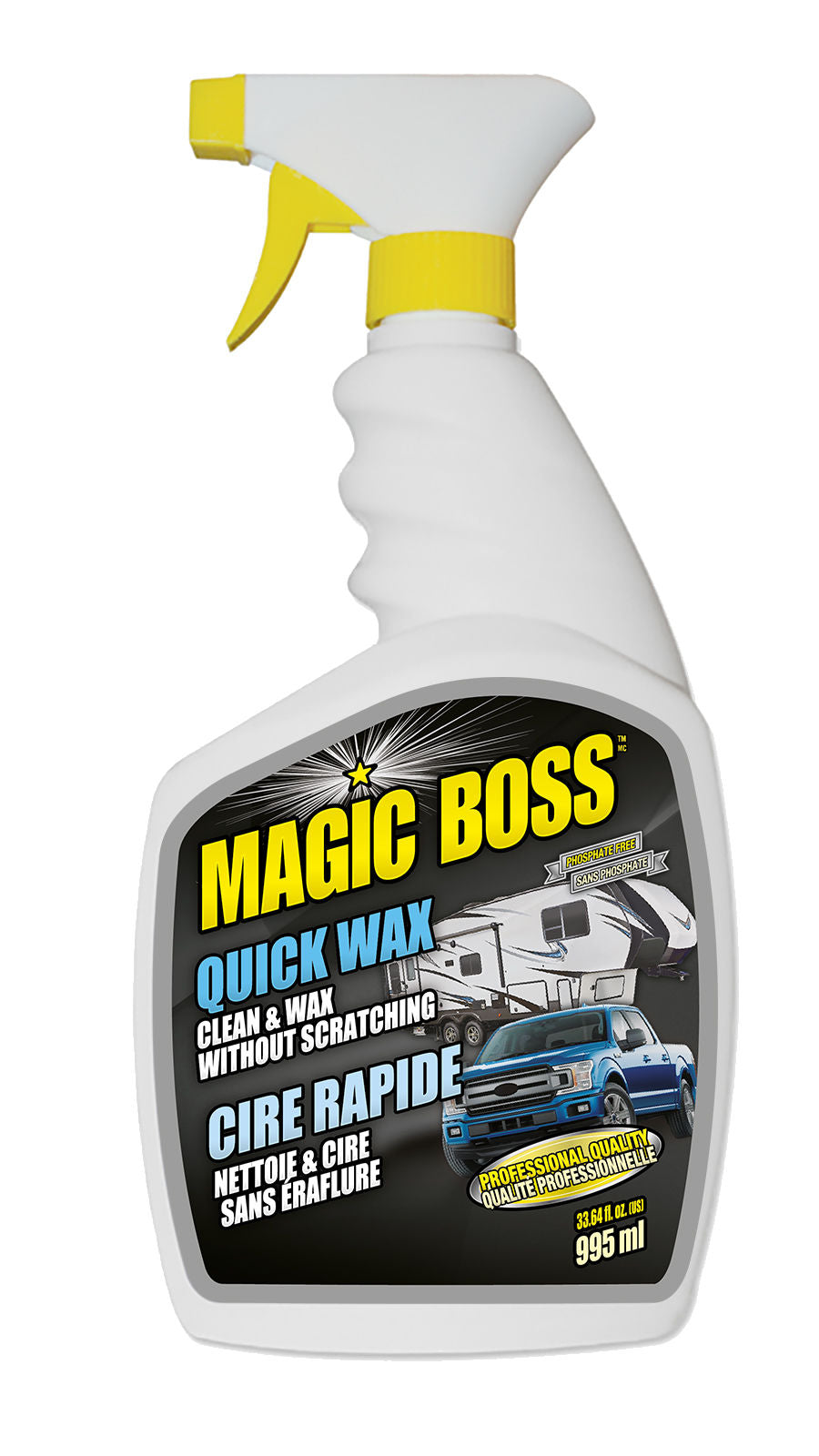 Magic Boss 1900 - Box of 12, Quick Wax (995 ml)