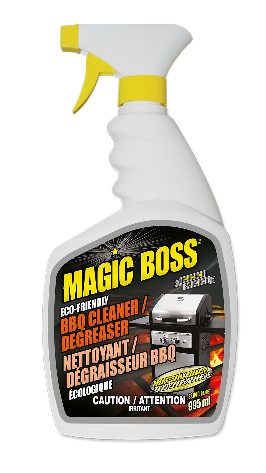 Magic Boss 2900 - Box of 12, Bbq cleaner / degreaser (995 ml)