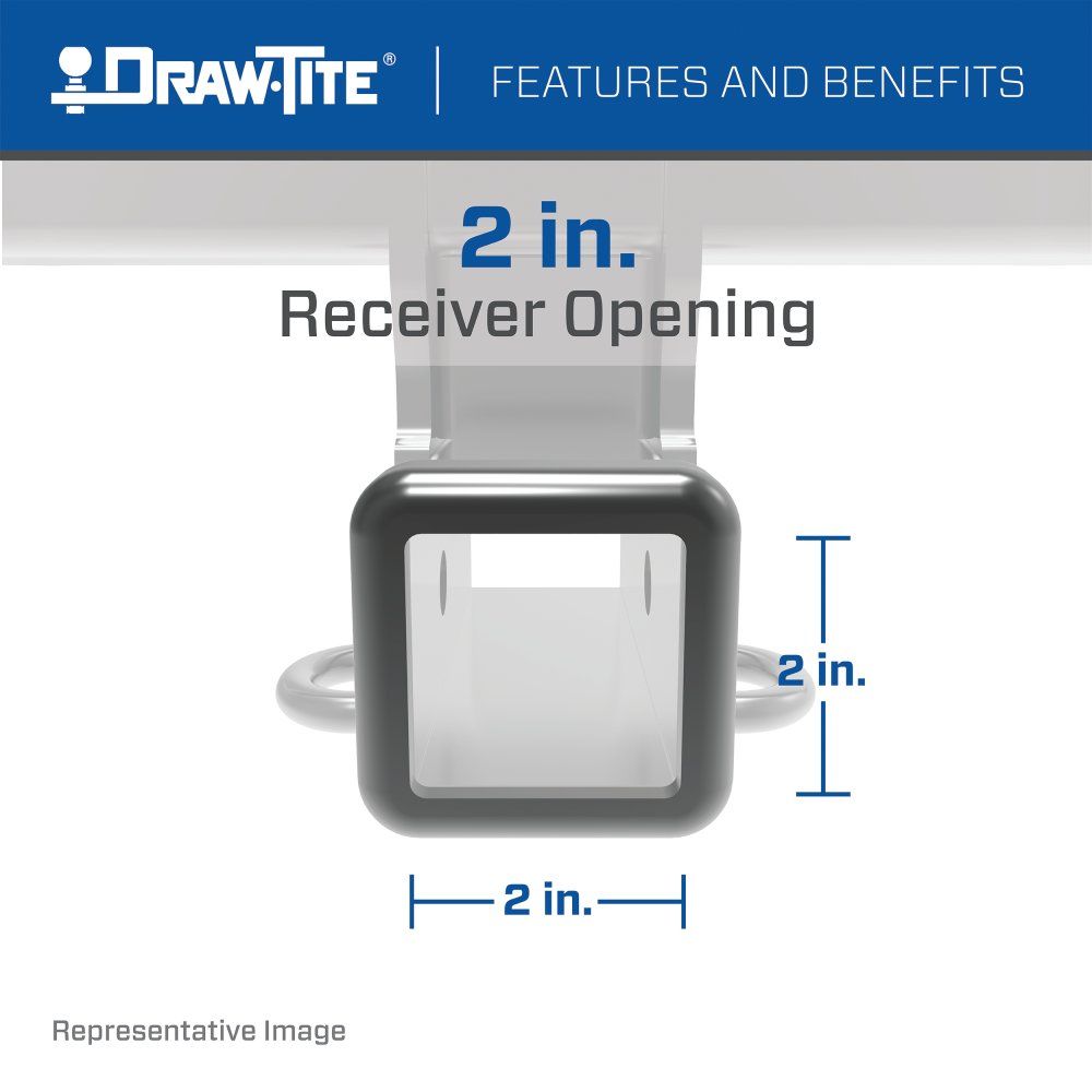 Draw Tite® • 76603 • Max-Frame® • Attaches de remorque • Classe III 2" (2 000 lb GTW/300 lb TW) • Mazda CX-30 20-23