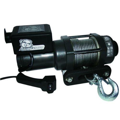 Bulldog Winch 15017 - 3,4K Trailer/Utility Winch, 45' Wire Rope & Roller