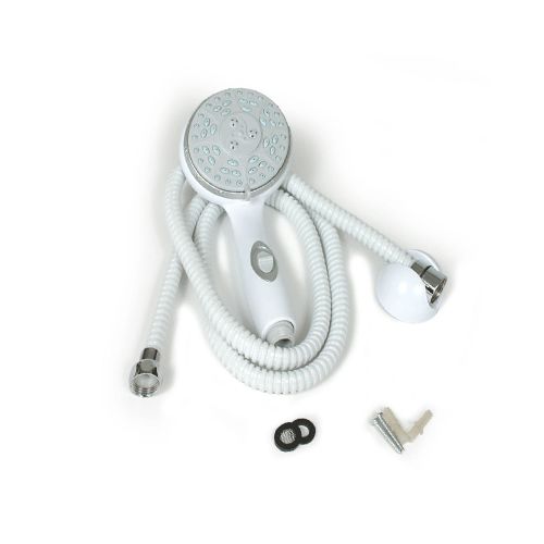 Camco 43714 - Shower Head Kit - White w/On/Off includes hose,head,mount & hardware