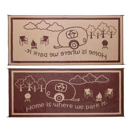 TAPIS DE MAISON POUR VR 8'X18'BRUN/BEIGE