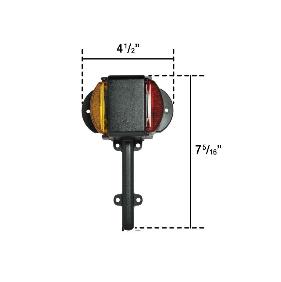 Uni-Bond FMR1225RA - Right Fender Light Red/Amber