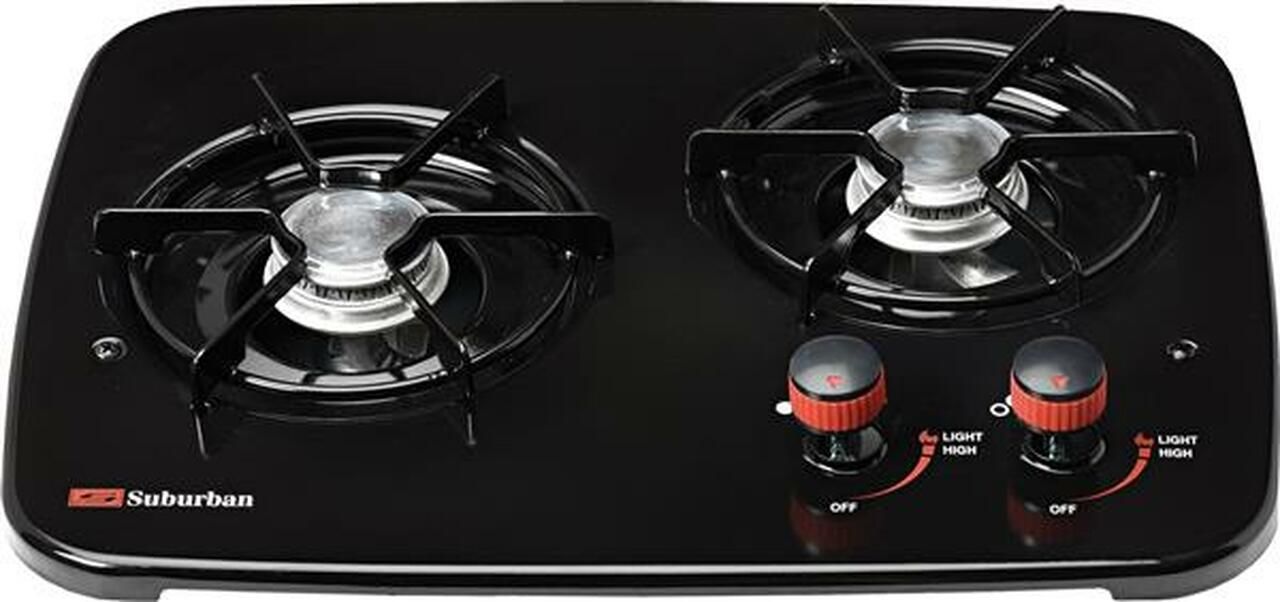 Suburban 3070ABK - Dessus de cuisinière (2 brûleurs) Noir (unité non entière) Panneau supérieur uniquement
