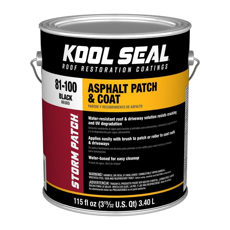 Kool Seal KS0081100-16 - Patch et manteau noirs résistants aux UV et aux intempéries, 1 gallon