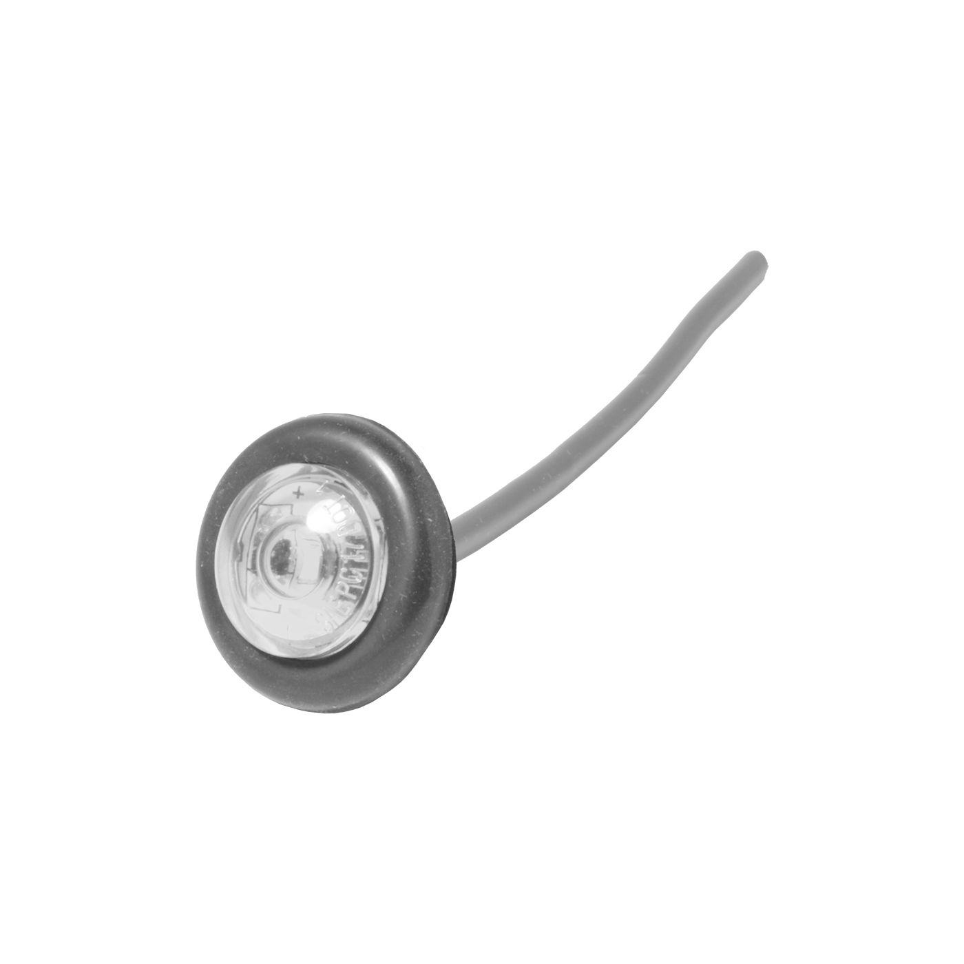 Uni-Bond LED0720CR - Feu de position latéral compact à LED avec œillet, lentille transparente rouge