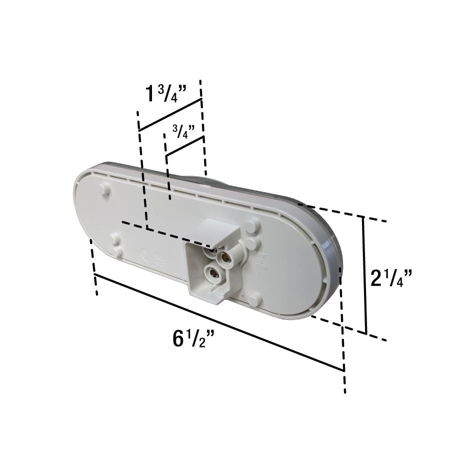 Uni-Bond LED2238-24C - Marqueur latéral 6,5" x 2,25" 24 x lumière LED clair