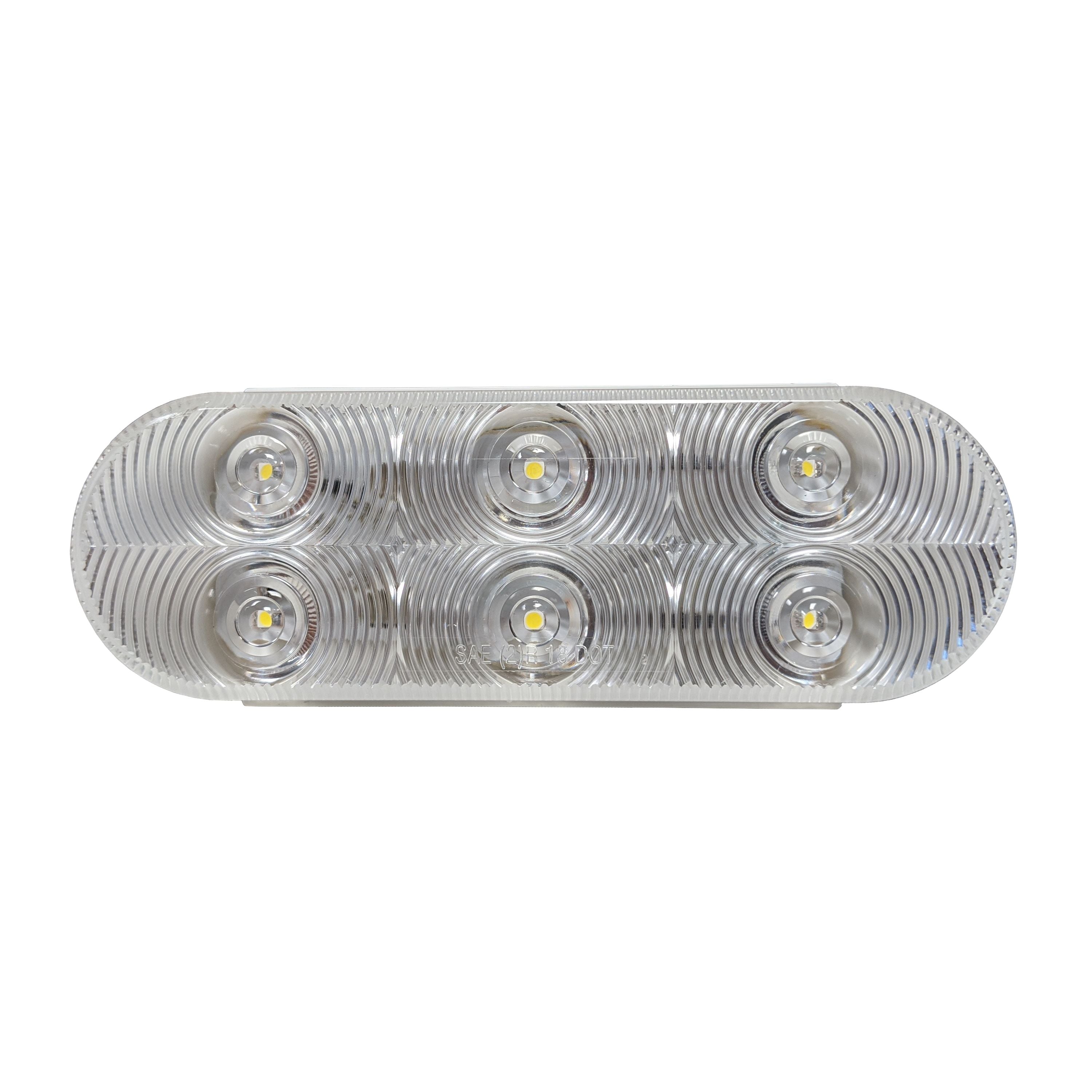 Uni-Bond LED2238-6C - Lampe de recul ovale LED – 6 diodes transparentes