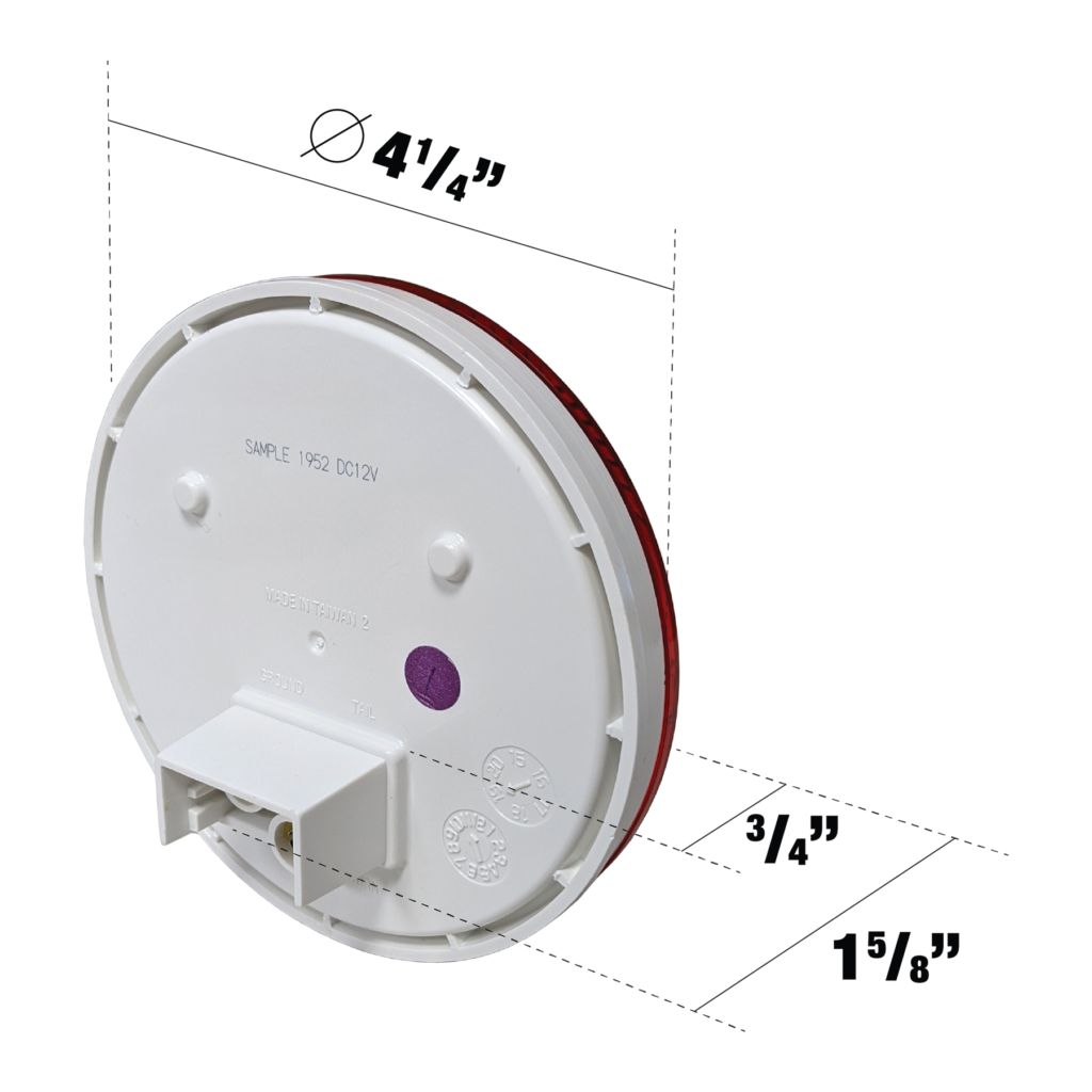 Uni-Bond LED4000-7A - LED Round Turn Signal Lamp – 7 Diodes Amber